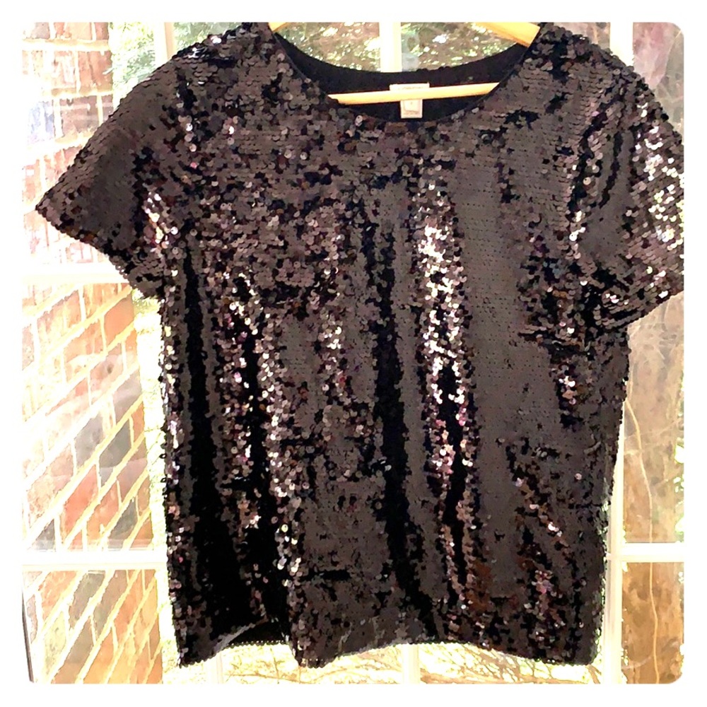 Black sequin shirt